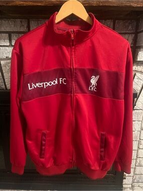 Liverpool Red Full-Zip Jacket with Chest Branding